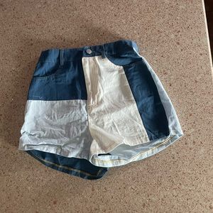 SHEIN multi color jean shorts never worn